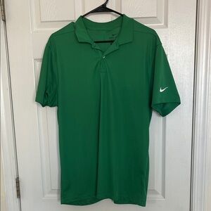 Nike Men's Dry-Fit Green Polo Shirt
